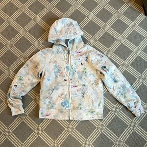 Polo Ralph Lauren Women's Paint Splatter Hoodie Full Zip